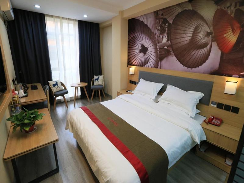 Thank Inn Chain Hotel Gansu Jiuquan Suzhou District Bell And Drum Tower Esterno foto